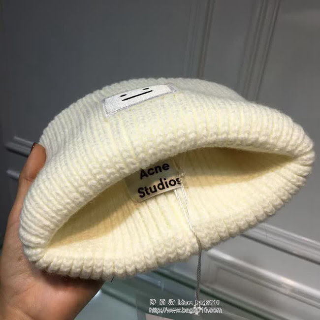 Acne 經典跑量款 笑臉毛線帽 男女同款 LLWJ7870